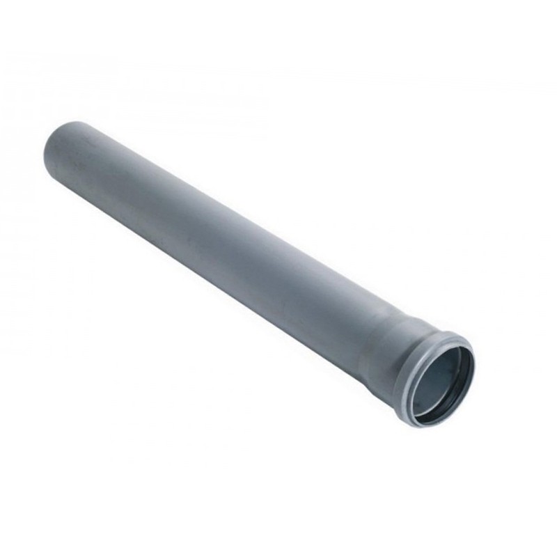 Труба ПП (полипропилен) для канализации DN 40, длина 250, стенка 1,8мм, с уплотнительным кольцом, Ростурпласт