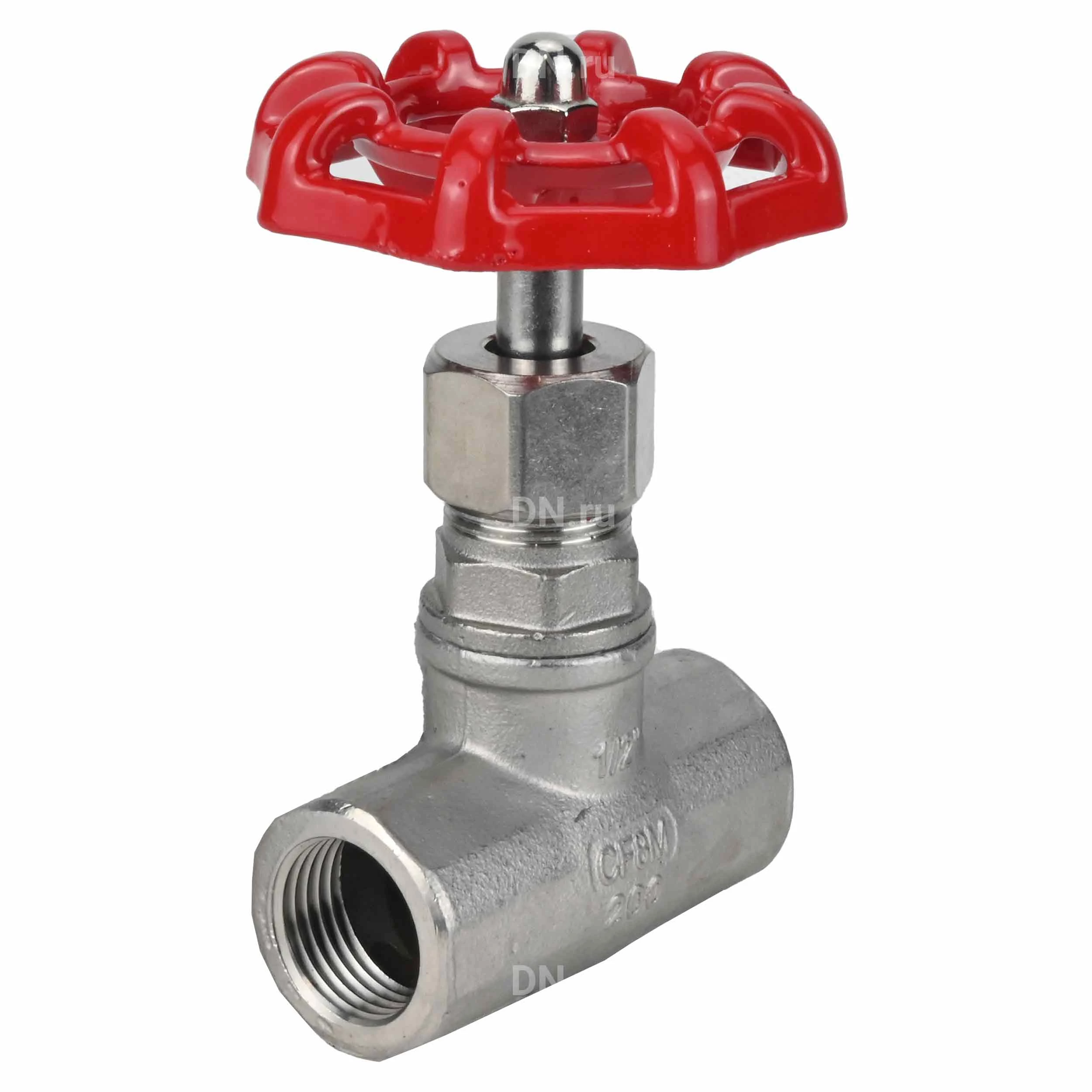 Клапан запорный VSO3131M-1W-T-S 3/4″ Ду20 Ру16 двухходовой резьбовой, корпус - нержавеющая сталь 304, внутренняя/внутренняя резьба, управление штурвал
