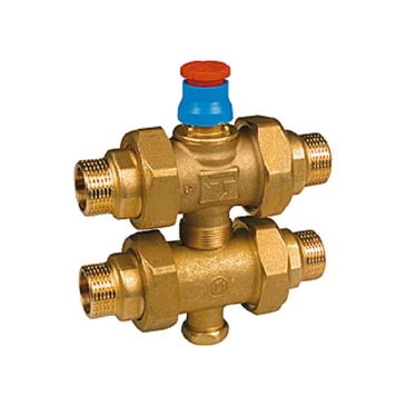 Клапан запорный GIACOMINI R292 3/4″ Ду20 Ру10 зональный трехходовой наружная резьба корпус - латунь
