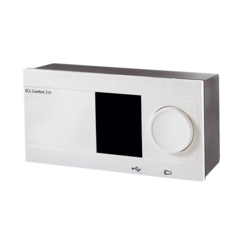 Регулятор температуры электронный с дисплеем и поворотной кнопкой, 230В, ECL 210 Danfoss 087H3020