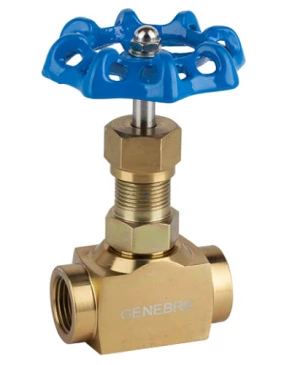 Клапан запорный игольчатый GENEBRE 2221 05 3/4″ Ду20 Ру210, корпус-A105, запорный клапан-A182 F6, уплотнение-A105, муфтовый, маховик, ВР/ВР