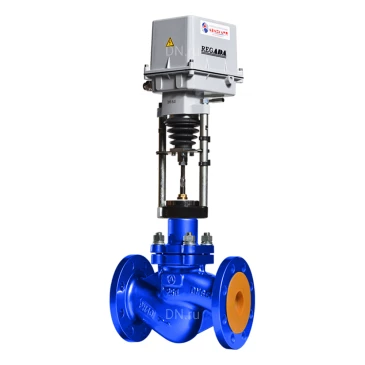 Клапан запорный Авангард КЗр 15нж918нж/п Ду200 Ру25 двухходовой, фланцевый, корпус - нержавеющая сталь, электропривод - ПЭП-САЗ-2-8000-50/40-У2-230AC-IP67-0/14