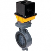 Затвор дисковый ПВХ с электроприводом 110 DN100, EPDM, 220В/АС, 10сек